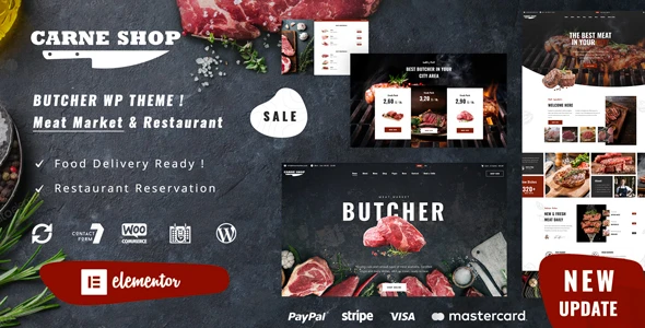 Carne – Butcher & Meat Restaurant WordPress Theme